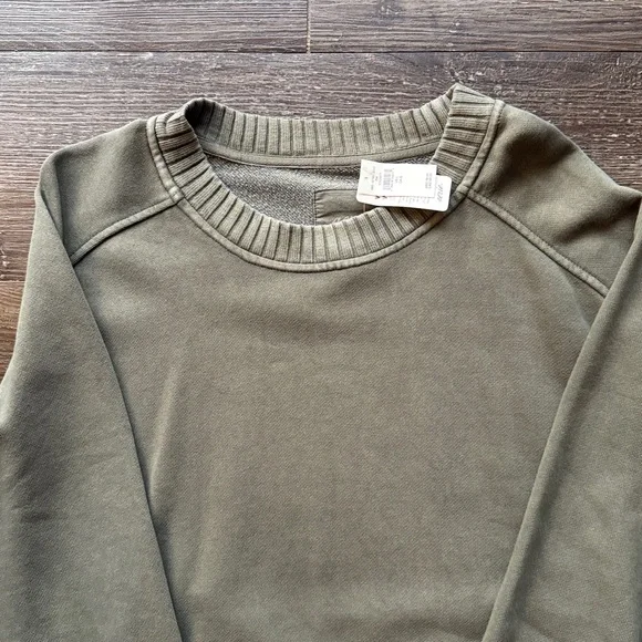 Aerie Women’s Dark Green Large Oversized Crewneck Sweater - Picture 2 of 6